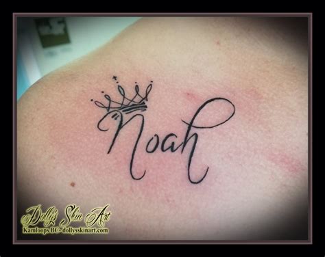 Noah For Carly Baby Name Tattoos Tasteful Tattoos Name Tattoos
