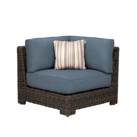 Free shipping for many products! Hampton Bay Torquay Wicker Armless Middle Outdoor Sectional Chair with Charleston Cushion ...
