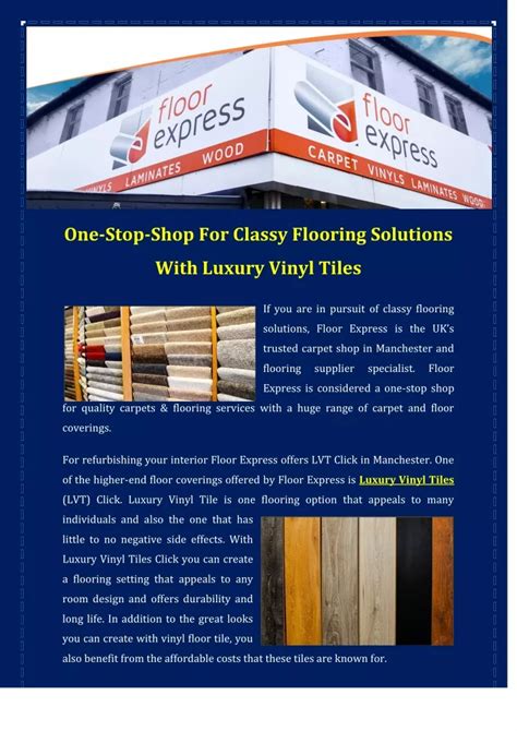 Ppt One Stop Shop For Classy Flooring Solutions With Luxury Vinyl