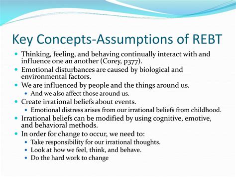 Ppt Rational Emotive Behavior Therapy Rebt Powerpoint Presentation