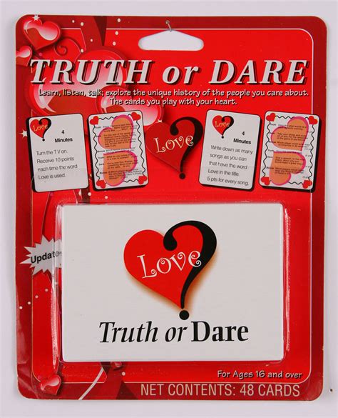 Truth Or Dare Card Game