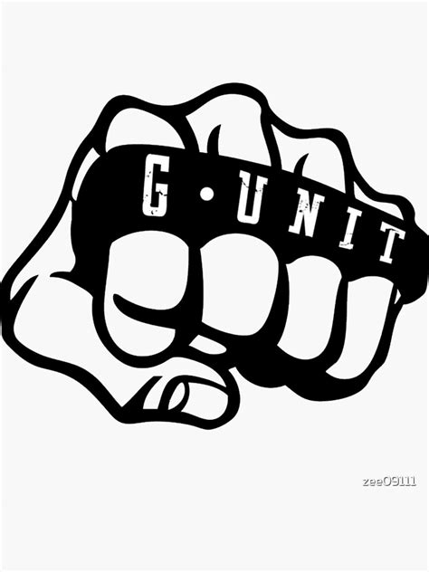 G Unit Knuckle Dusters Black Edition Sticker For Sale By Zee09111