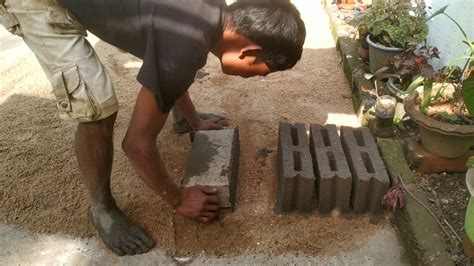 How to make High Quality Hollow Concrete Block or Cement Brick DIY