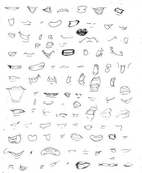 bocas a anime Google Search Desenhos boca, Boca mangá, Desenho de rosto