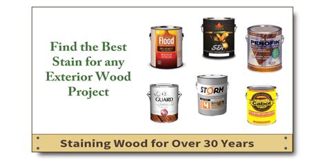 Find The Best Exterior Wood Stain