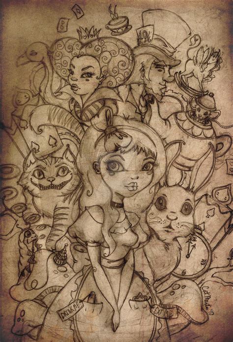 Alice In Wonderland Sketch By Flashparade On Deviantart