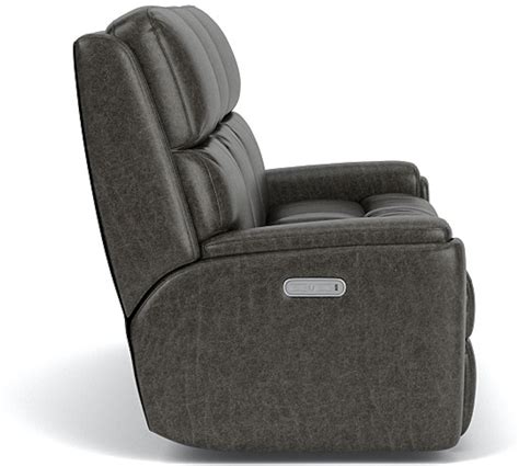 Flexsteel Living Room Power Reclining Sofa With Power Headrests 3904 62h