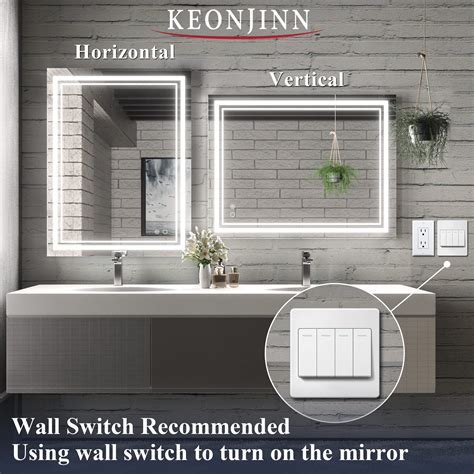 Buy Keonjinn 36 X 28 Inch Led Mirror Bathroom Mirror With Lights