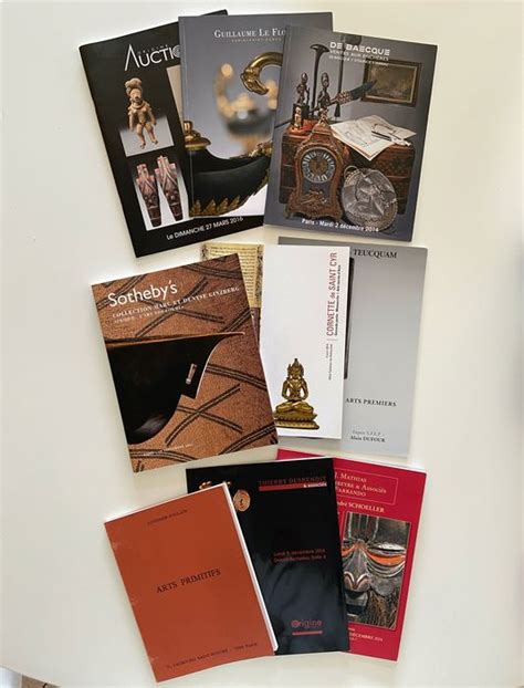 Tribal Art Lot With 9 Auction Catalogues 19802016 Catawiki