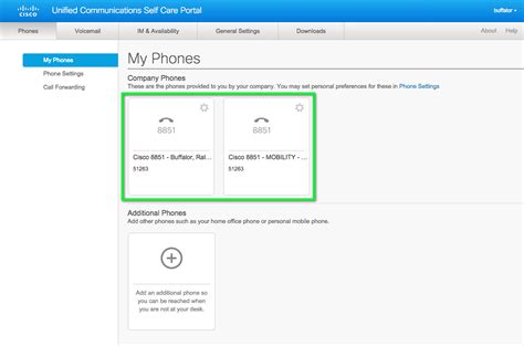 Cisco Voip Accessing Self Care Portal And Personal Directory Office