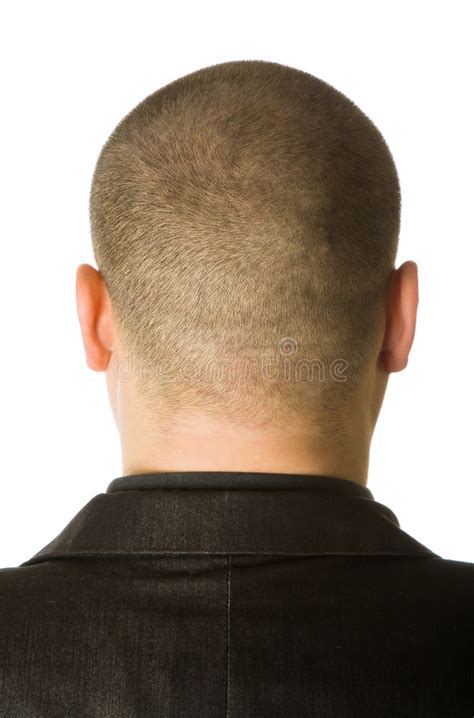 Back Of Male Head Stock Image Image Of Agent Isolated 7896611