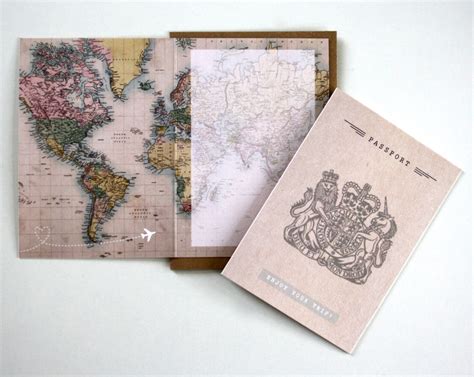 Passport Travel Card Etsy