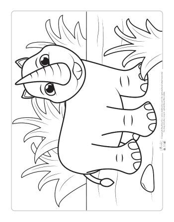 Safari and Jungle Animals Coloring Pages for Kids - itsybitsyfun.com