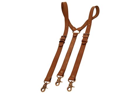 Buy Custom Brown Leather Suspenders Made To Order From Project