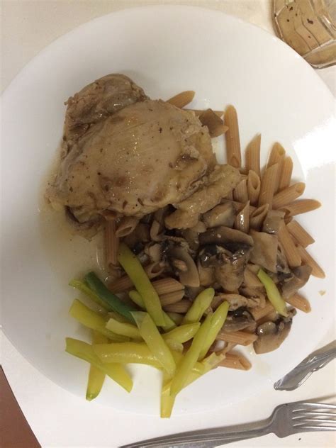 In the main cooking pot of the pressure cooker, throw in the onions, garlic and mushrooms. Pressure Cooker Chicken Marsala | ThriftyFun