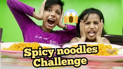Spicy Noodles Challenge 🍜🍝 Youtube