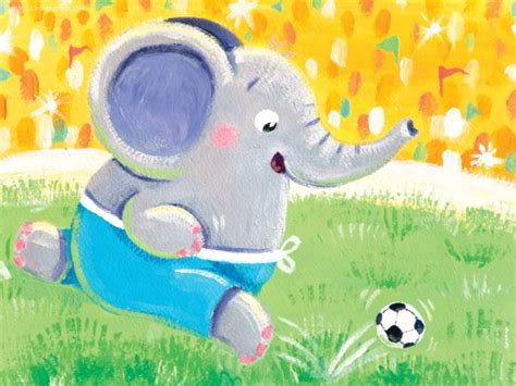 16 Football Player Rondy The Elephant Playing Soccer Football
