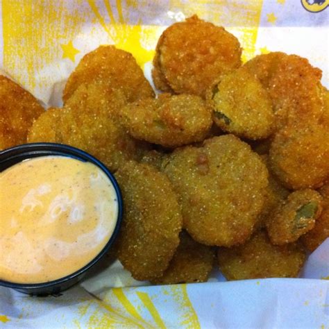 Then snip off the end or the tip of the wing. Deep Fried Pickles! So good! From Buffalo Wild Wings ...