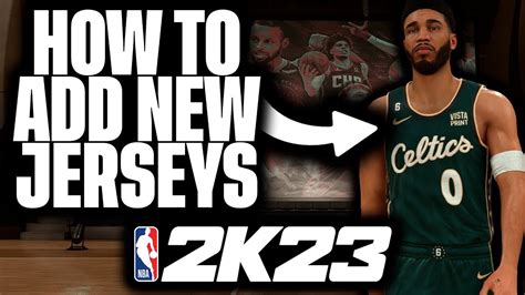 Nba 2k23 How To Add New Jerseys City Classic Earned Etc Youtube