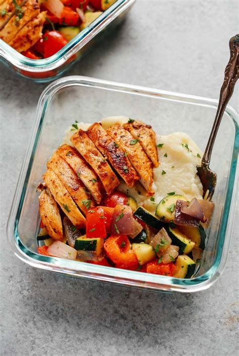 Low Carb Chicken Meal Prep Bowls Ready In Less Than Minutes