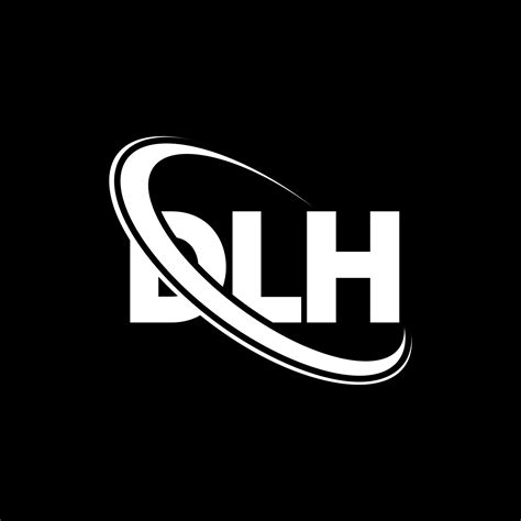 Dlh Logotyp Dlh Bokstav Dlh Bokstavslogotypdesign Initialer Dlh Logotyp Länkad Med Cirkel Och