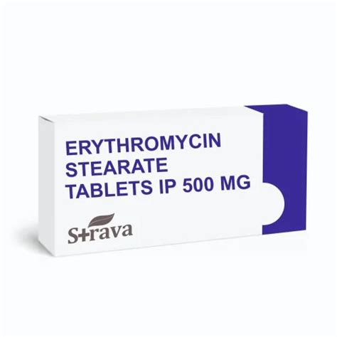 Erythromycin Stearate Tablets Ip 500 Mg At Rs 50box Bavla Id