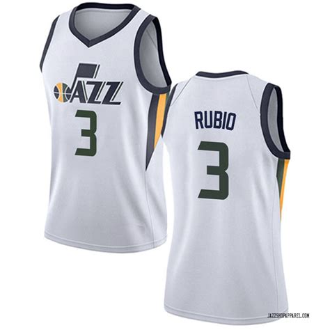 Nike Utah Jazz Swingman White Ricky Rubio Jersey Association Edition