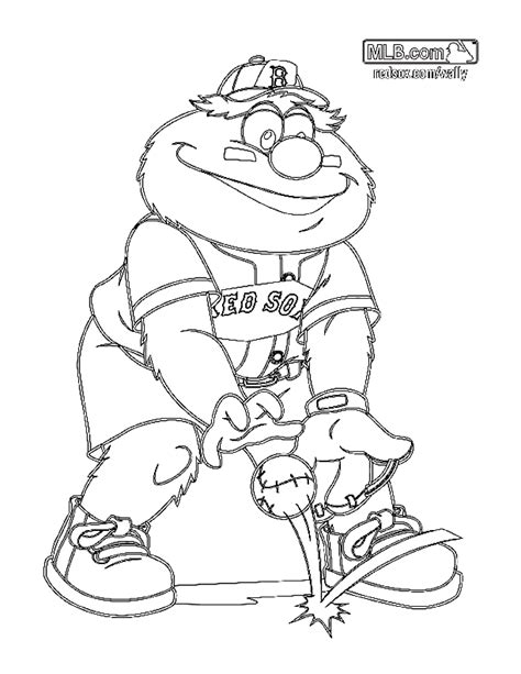 Printable Boston Red Sox Coloring Pages