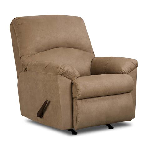 This is also often an essential factor to consider when planning to buy a rocker recliner. Simmons Tan Microfiber Rocker Carson Recliner