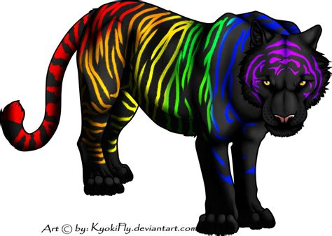 Rainbow Tiger By Bilbobagginsis On Deviantart