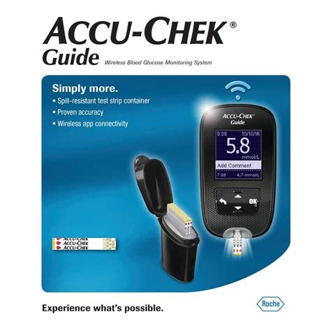 Accu Chek Guide Wireless Blood Glucose Meter Kit NO TEST STRIPS
