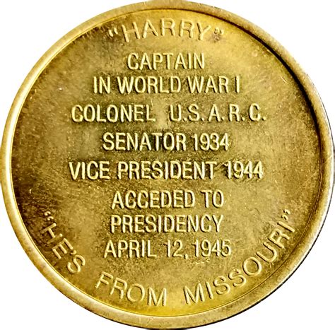 We did not find results for: Token - Harry S. Truman (33rd President) - * Tokens ...
