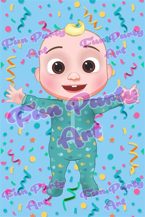 Kids love cocomelon because of the bright colors that make them wince and songs that get stuck in their heads. Cocomelon / JJ / Baby shark / Png / Digital Instant download /Birthday Party Printa… en 2020 ...