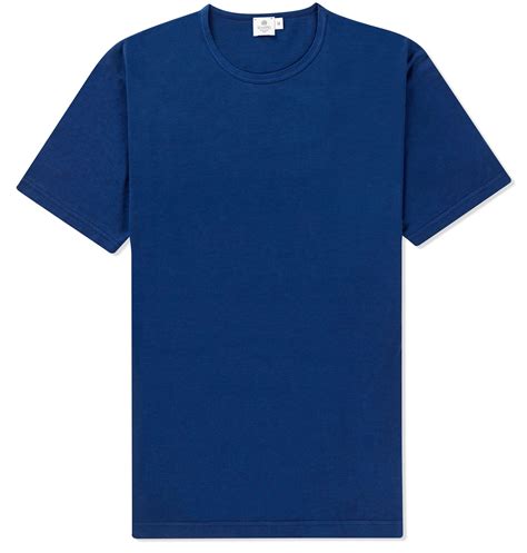 Sunspel Indigo Tshirt In Blue For Men Lyst