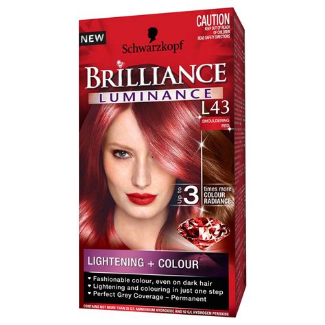 Schwarzkopf Brilliance Hair Colour Luminance L43 Smouldering Red Ebay