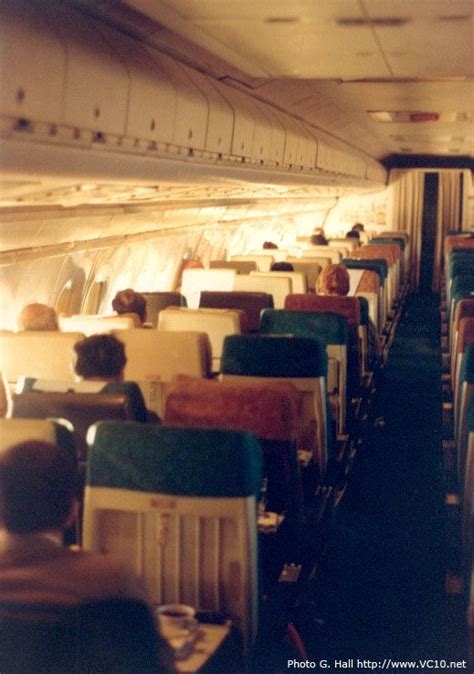 The Economy Class Cabin Of A British Airways Ba Vickers Super Vc10