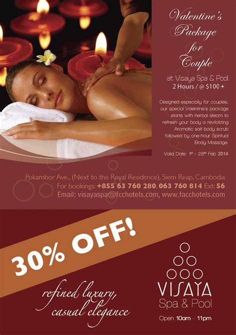 Our Special Valentines Day Spa Promotion Cosmetologia Masaje