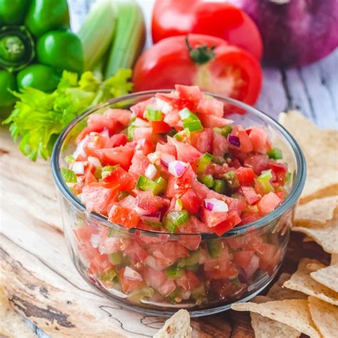 Easy Pico De Gallo Recipe Without Cilantro Lemon Peony