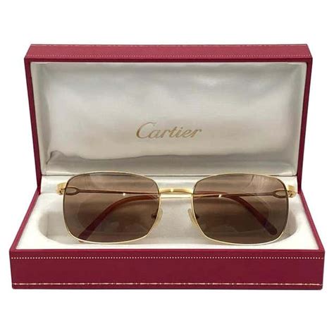 Cartier Mens 18k Gold Frame Glasses At 1stdibs