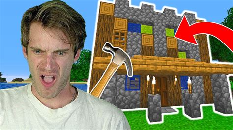 How To Build Pewdiepies Minecraft House I Show You How Youtube