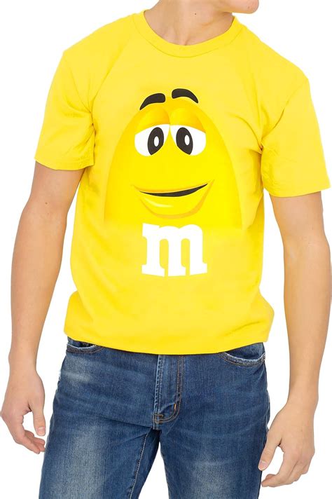 Mandms Candy Silly Character Face T Shirt Yellow Clothing