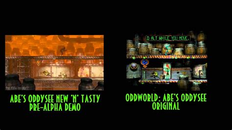 Oddworld New N Tasty Vs Original Side By Side Comparison Pre