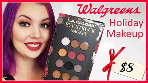 Walgreens Holiday Makeup La Colors Eye Struck Palette Review Youtube