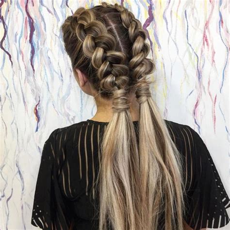 Pretty Dutch Braids💕 Yes or No?! 📷 Hair by @circlesofhair ⠀ #hairstyles #style #hair #girls # ...