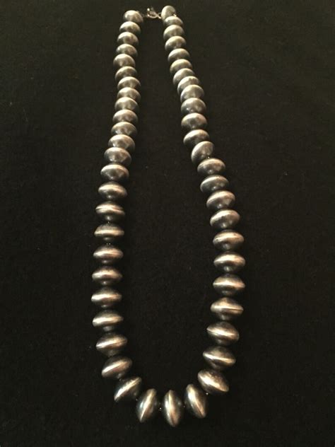 Stunning Handmade Sterling Silver Navajo Pearl Necklace Etsy