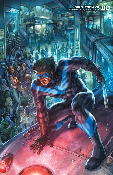 nightwing 76 5 page preview and covers released by dc comics