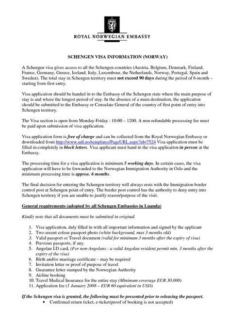 Schengen Visa Cover Letter Template - Online Cover Letter Library