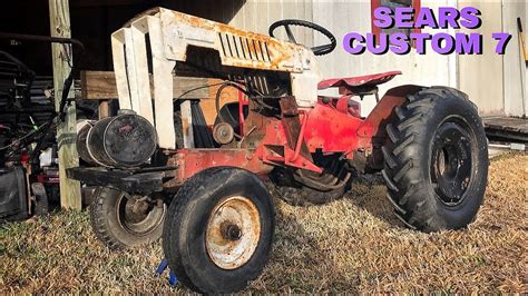 Antique Sears Custom 7 Tractor Pt 1 First Look And Engine Removal