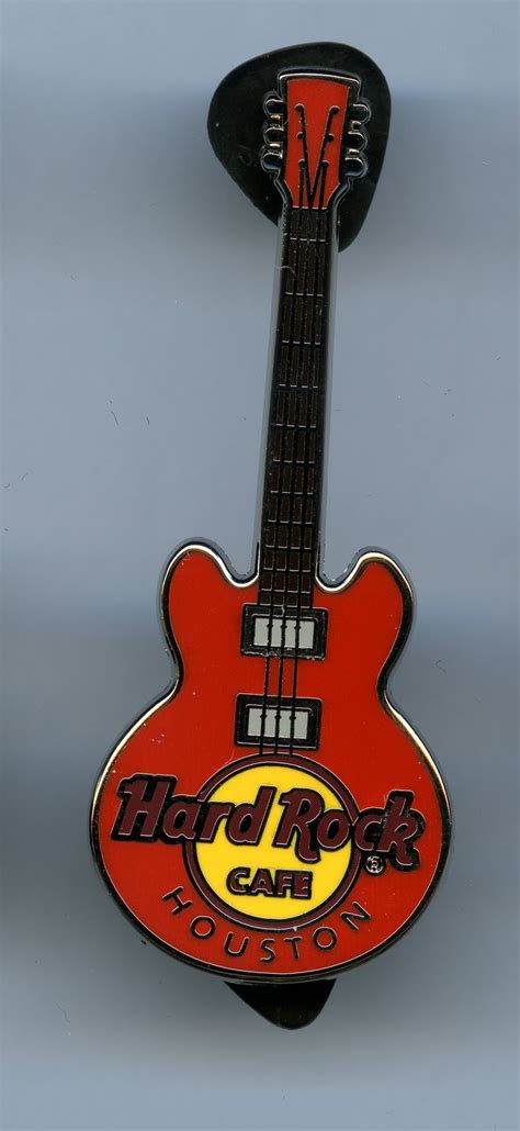 Houston Hard Rock Cafe Guitar Pin Hard Rock Cafe Hard Rock Guitar