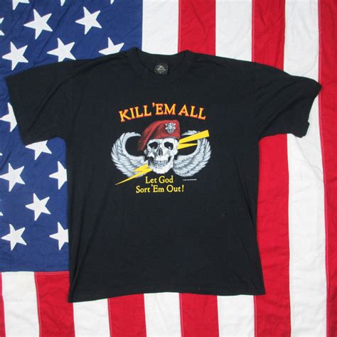 vintage 1986 kill em all t shirt large xl tee